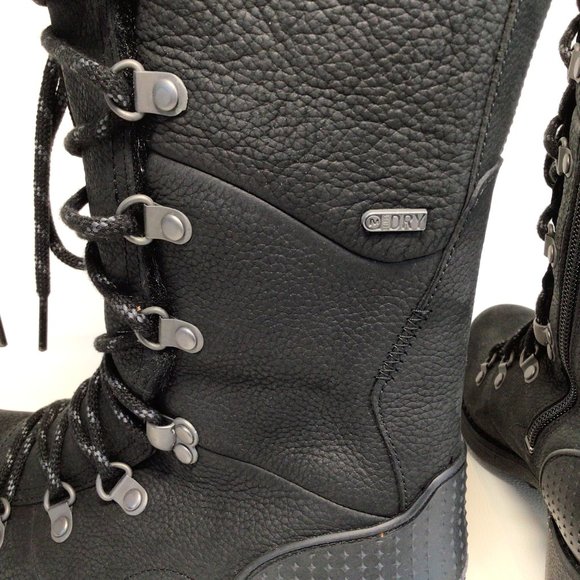 Merrell Winter Boots Black Leather Calf Height NEW - Picture 6 of 12